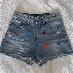 Lucky brand shorts with colorful accents.